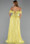 Pistaziengrün Abendkleid Chiffon Lang ABU6478