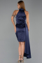 Partykleid Kurz Satin Marineblau ABK2674