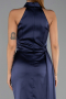 Partykleid Kurz Satin Marineblau ABK2674