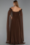 Standesamtkleid Lang Chiffon Braun ABU3462