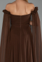 Standesamtkleid Lang Chiffon Braun ABU3462