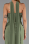 Abschlusskleid Lang Öl Grün ABU5564