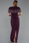 Standesamtkleid Lang Pflaume ABU5889