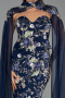 Abendkleid Lang Marineblau ABU6424