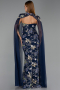 Abendkleid Lang Marineblau ABU6424