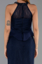 Abendkleid Lang Spitze Marineblau ABU6425