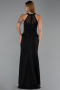 Abendkleid Lang Spitze Schwarz ABU6425