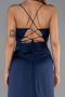 Abschlusskleid Lang Satin Marineblau ABU6427