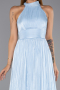 Abschlusskleid Lang Chiffon Eisblau ABU6428