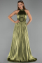 Abschlusskleid Lang Chiffon Khaki ABU6428