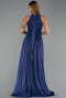 Abschlusskleid Lang Chiffon Marineblau ABU6428