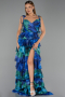 Abendkleid Lang Sächsischblau ABU6430