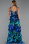 Abendkleid Lang Sächsischblau ABU6430