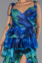Abendkleid Lang Sächsischblau ABU6430