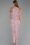 Abendkleid Lang Spitze Puder ABU6405