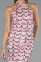 Abendkleid Lang Spitze Puder ABU6405