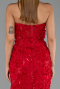 Abendkleid im Meerjungfrau-Stil Lang Rot ABU6625