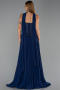 Abendkleid Lang Chiffon Marineblau ABU6436