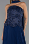 Abendkleid Lang Chiffon Marineblau ABU6436
