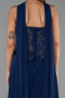 Abendkleid Lang Chiffon Marineblau ABU6436