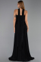 Abendkleid Lang Chiffon Schwarz ABU6436