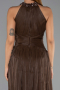 Abendkleid Lang Chiffon Braun ABU6437