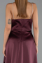 Abschlusskleid Lang Satin Pflaume ABU6130
