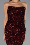 Abendkleid Lang Weinrot ABU6439