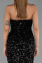 Abendkleid Lang Schwarz ABU6439