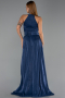 Abendkleid Lang Chiffon Marineblau ABU6441
