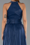 Abendkleid Lang Chiffon Marineblau ABU6441