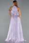 Abendkleid Lang Chiffon Lila ABU6441