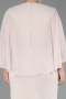 Abendgarderobe in Großen Größen Lang Chiffon Beige ABU6490