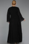Abendgarderobe in Großen Größen Lang Chiffon Schwarz ABU6491