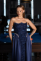 Abendkleid Lang Marineblau ABU6420