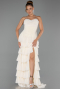 Abschlusskleid Lang Chiffon Gelb ABU6397