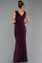 Abendkleid Lang Pflaume ABU6524
