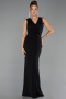 Abendkleid Lang Schwarz ABU6524