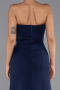 Abendkleid im Meerjungfrau-Stil Lang Marineblau ABU6526