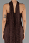 Abendkleid Lang Spitze Braun ABU6487