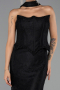 Abendkleid Lang Spitze Schwarz ABU6487