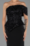 Abendkleid Lang Schwarz ABU6520