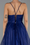 Abschlusskleid Lang Marineblau ABU6123