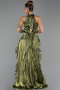 Abschlusskleid Lang Chiffon Öl Grün ABU6227