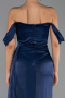 Abendkleid Lang Chiffon Marineblau ABU6496