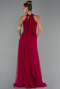 Abschlusskleid Lang Pflaume ABU3252