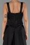 Abendkleid Lang Satin Schwarz ABU6527