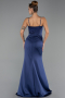 Abschlusskleid Lang Satin Marineblau ABU6499