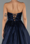 Abendkleid Lang Marineblau ABU6502