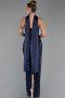 Abendkleid Lang Schuppig Marineblau ABU6528